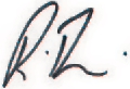 Roderick Brazier's signature